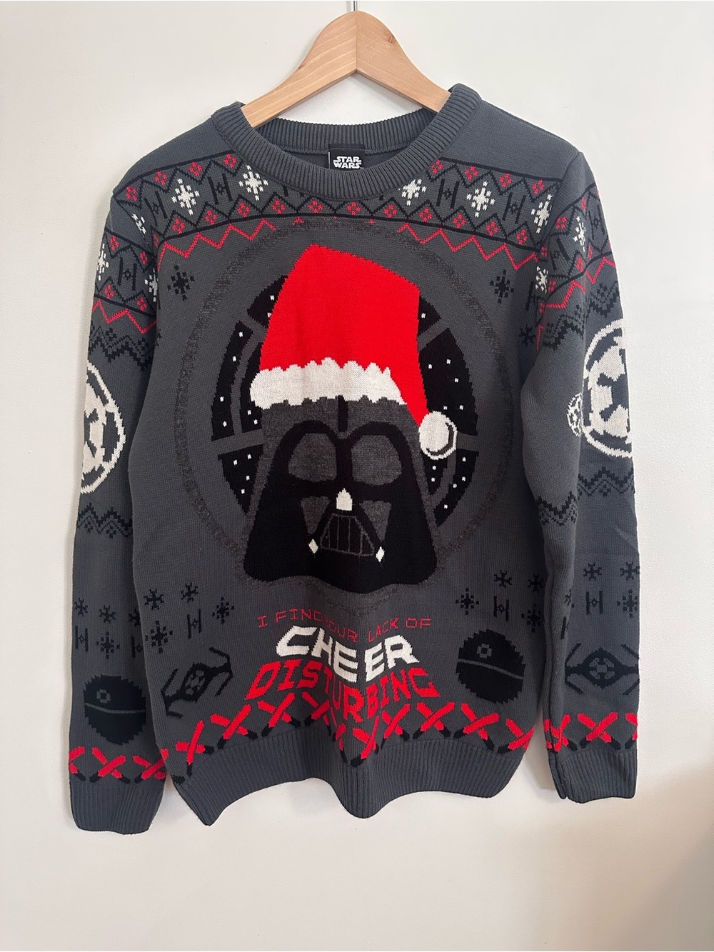 Star Wars Darth Vader Holiday Christmas Ugly Sweater Size XS